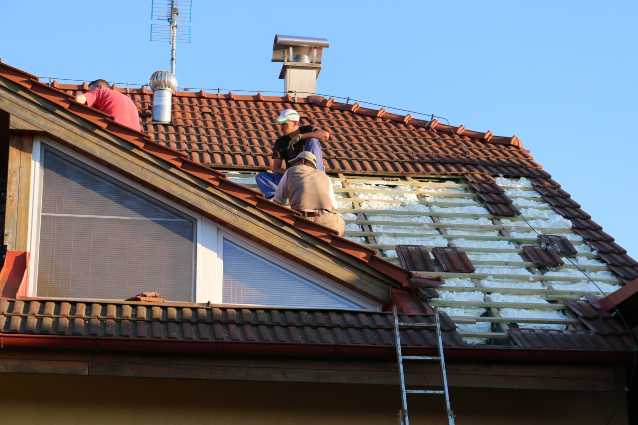 Tepelná izolace podkroví v Krmelín